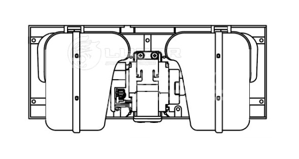 Электровентилятор отопителя для автомобилей DAF XF 95 (02-)/XF 105 (05-) (в корпусе)