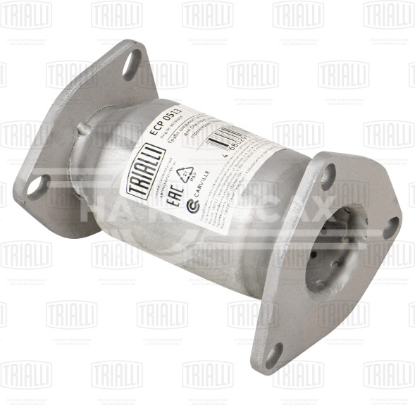 Труба соединительная (вставка вместо катализатора) для автомобилей Chevrolet Lacetti (04-) со стронгером (алюминизированная сталь)