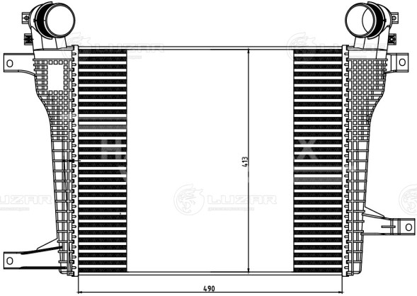 ОНВ (радиатор интеркулера) для автомобилей Captiva (06-)/Antara (06-) 2.2TD