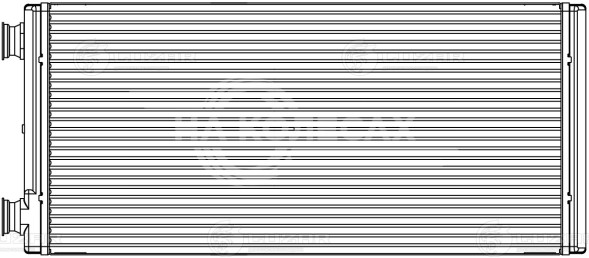 Радиатор отопителя для автомобилей MAN TGA (00-)/TGL (05-)/TGS (07-)/TGX (07-)/TGM (06-)