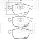 Колодки тормозные для автомобилей Audi A4 (B5) (94-) дисковые передние для тормозной системы Ate 156x74mm