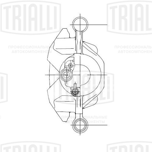 Суппорт тормозной для автомобилей Mazda 6 (02-) передний левый d=57мм (для диска 25мм)