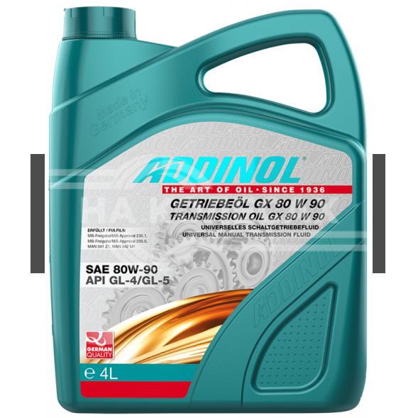 Трансмиссионное масло для МКПП ADDINOL Getriebeol GX 80 W 90 минеральное