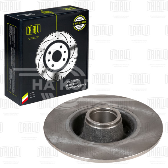 Диск тормозной для автомобилей Renault Megane II (02-) / Clio III (05-) задний d=240 (без подшипника) окрашенный