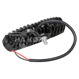 Фара светодиодная прямоугольная 6LED, направленный свет (4D линза), 18Вт, 157х42х40мм, 12/24В