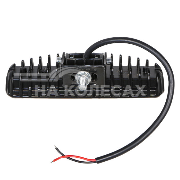 Фара светодиодная прямоугольная 6LED, направленный свет (4D линза), 18Вт, 157х42х40мм, 12/24В