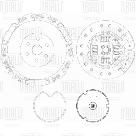 Комплект сцепления в сборе для автомобилей Chery Amulet A15 (03-) 1.6i с сепаратором