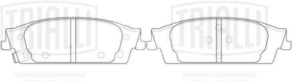 Колодки тормозные дисковые задние для автомобилей Chevrolet Tahoe (14-) / Cadillac Escalade (14-) (PF 4399)