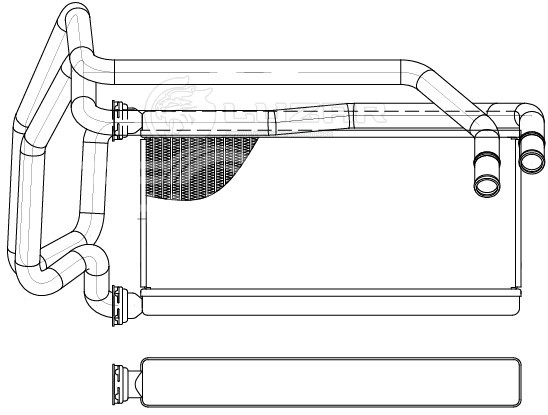Радиатор отопителя для отопителя Lexus RX 300 (97-)