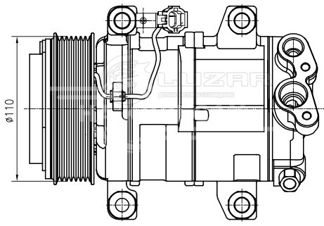 Компрессор кондиционера для автомобилей Infiniti QX56 (10-)/QX80 (13-)/Nissan Patrol VI (10-)