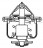 Термостат для автомобилей Toyota Mark II (X110) (96-)/Chaser (X100) (96-)/Cresta (X100) (96-) 2.0i (82°C) (термоэлемент) (LT 1909)