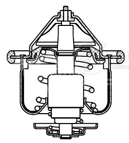 Термостат для автомобилей Toyota Mark II (X110) (96-)/Chaser (X100) (96-)/Cresta (X100) (96-) 2.0i (82°C) (термоэлемент) (LT 1909)