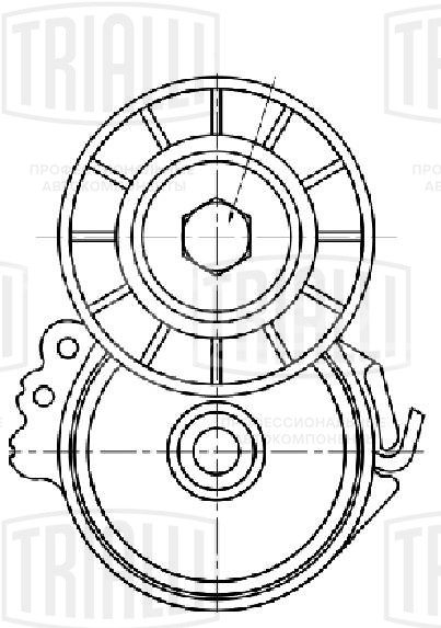 Ролик приводного ремня для автомобилей Ford Kuga (08-) 2.0d (до 11.2012) с натяжным механизмом
