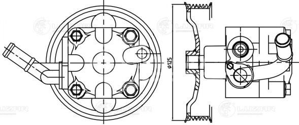 Насос ГУР для автомобилей Infiniti FX/QX70 (08-) 3.5i/3.7i
