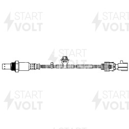 Датчик кислорода для автомобилей Toyota Highlander (13-) 3.5i после катализатора 680 мм