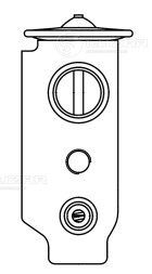 Клапан расширительный кондиционера (ТРВ) для автомобилей Ceed (07-)/Elantra (HD) (06-)/i30 (07-)