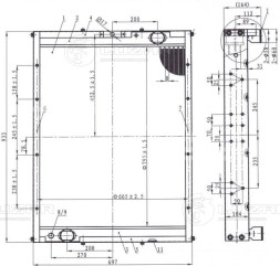 Радиатор охлаждения для автомобилей KАМАЗ 65115