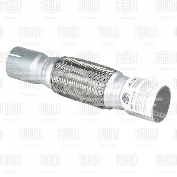 Переходник 55/60 L=300 под хомут с виброкомпенсатором 55х150 (нержавеющая алюминизированная сталь)