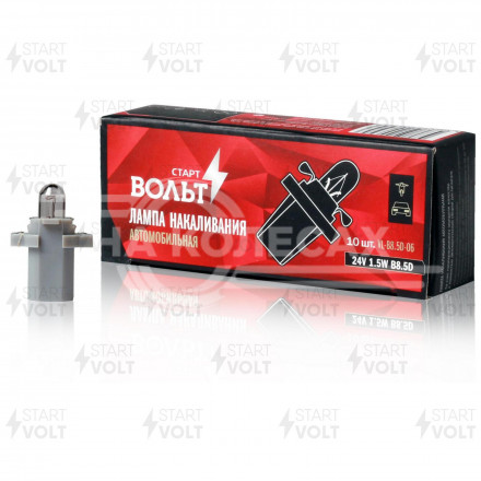 Лампа накаливания 24V 1.5W B8.5D