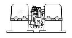 Электровентилятор отопителя для автомобилей MAN TGA (02-)/TGS (07-)/TGX (07-) (в корпусе с резистором)
