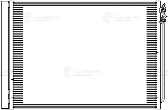 Радиатор кондиционера для автомобилей BMW 5 (F10) (10-)/BMW 7 (F01) (08-)