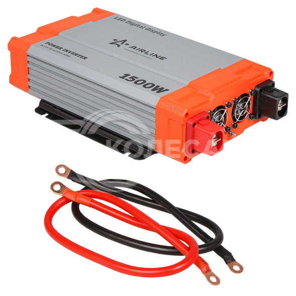 Инвертор автомобильный 12В-220В, 1500 Вт