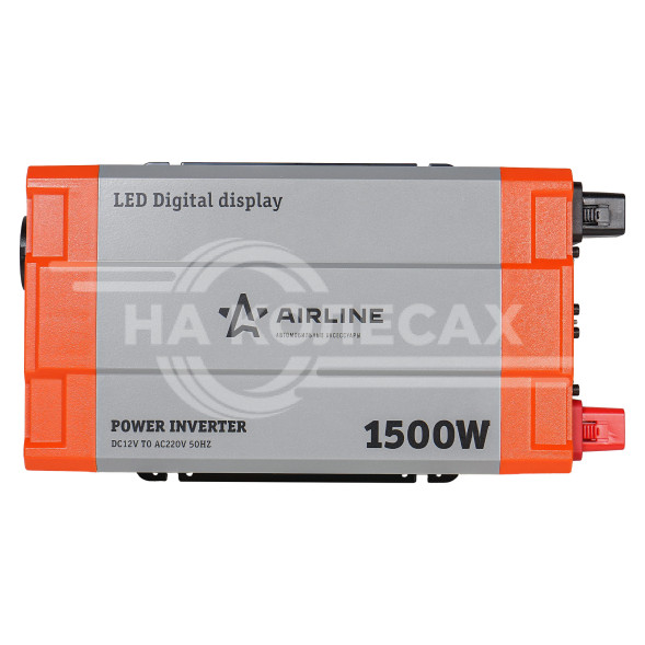 Инвертор автомобильный 12В-220В, 1500 Вт