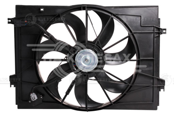 Электровентилятор охлаждения для автомобилей Hyundai Sportage II (04-)/Tucson (04-) (с кожухом и резист.) (тип Doowon)