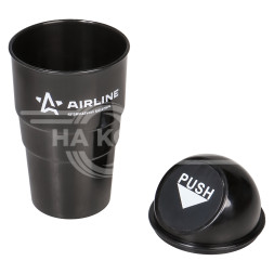 Ведёрко для мусора в подстаканник, черное