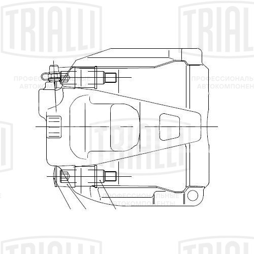 Суппорт тормозной для автомобилей Audi A4 (07-) передний правый d=57мм