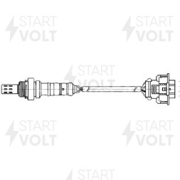 Датчик кислородный для автомобилей Opel Astra H (04-)/Vectra B (95-)/Zafira A (99-) 1.8i после катализатора