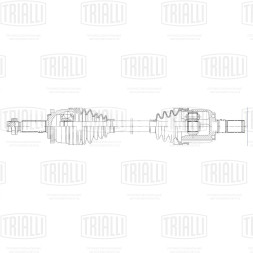 Привод правый для автомобилей Solaris (10-)/Kia Rio (11-) 1.6i 6AT