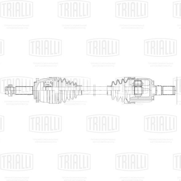 Привод правый для автомобилей Solaris (10-)/Kia Rio (11-) 1.6i 6AT