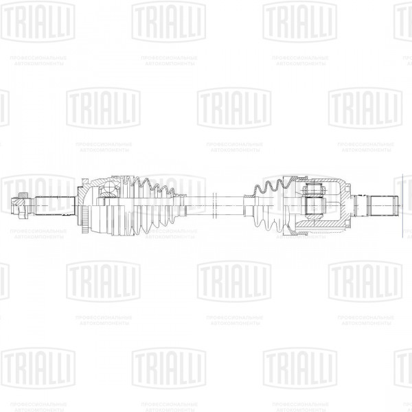 Привод правый для автомобилей Solaris (10-)/Kia Rio (11-) 1.6i 6AT