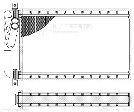 Радиатор отопителя для автомобилей Civic 4D (06-)/CR-V (06-) (съемные трубки)