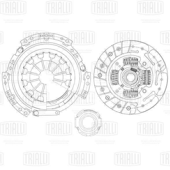 Комплект сцепления в сборе для автомобилей Chery IndiS S18D (11-) 1.3i двигатель SQR473F
