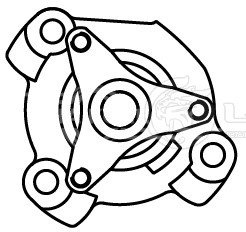 Насос водяной для автомобилей Renault Master (10-)/Opel Movano (10-) 2.3D