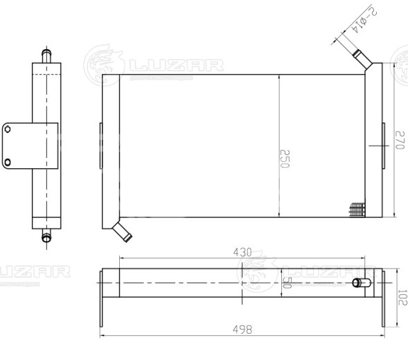 Радиатор масляный для тракторов МТЗ-80/82/100/923/ЛТЗ-60/Т-70/ГС-10.01