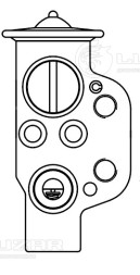 Клапан расширительный кондиционера (ТРВ) для автомобилей Polo Sed. (11-)/Fabia II (07-)