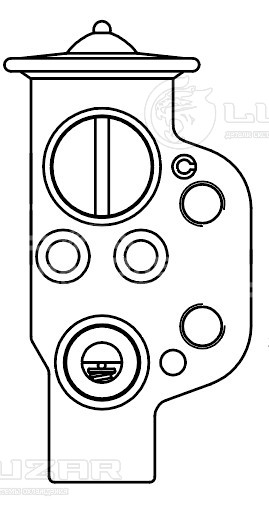 Клапан расширительный кондиционера (ТРВ) для автомобилей Polo Sed. (11-)/Fabia II (07-)