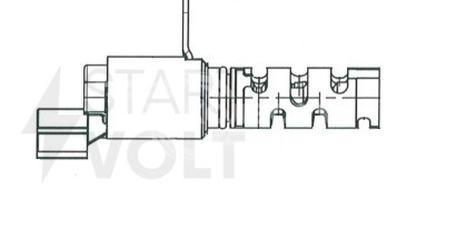 Клапан электромагнитный регулировки фаз ГРМ для автомобилей Hyundai ix35 (10-)/Kia Sportage III (10-) 2.0i впускной