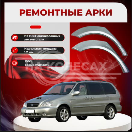 Ремонтные задние арки KIA Carnival 1
