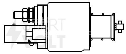 Реле втягивающее стартера для автомобилей VAG Polo Sedan (10-) 1.6i МT (тип Valeo)