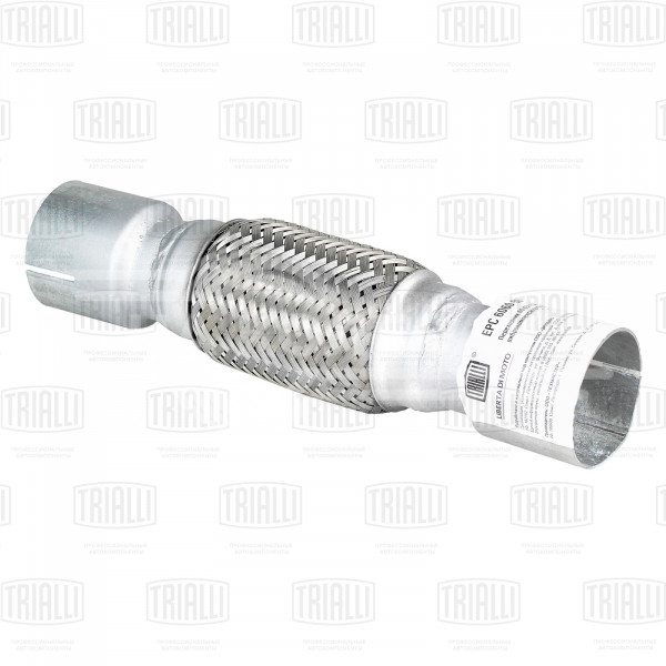 Переходник 60/60 L=300 под хомут с виброкомпенсатором 55х150 (нержавеющая алюминизированная сталь)