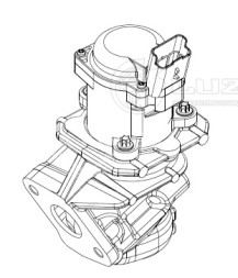 Клапан EGR (рециркуляции отработавших газов) для автомобилей Ford Focus (05-)/Peugeot 307 (04-) 1.6D