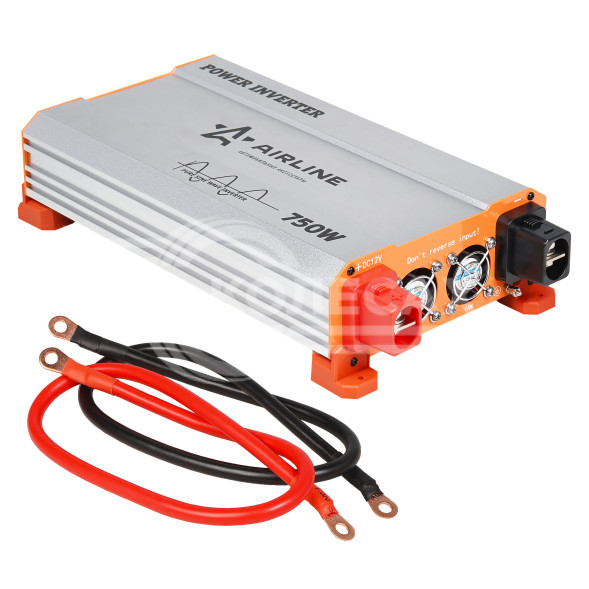Инвертор автомобильный 12В-220В, 750 Вт чистый синус