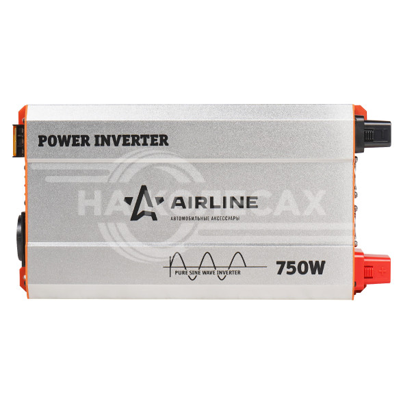 Инвертор автомобильный 12В-220В, 750 Вт чистый синус