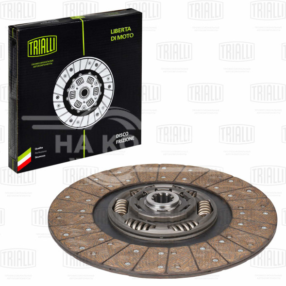 Диск сцепления ведомый для автомобилей КамАЗ 4308 (КПП-ZF-6S-700/дв. Cummins EQB 210-20)