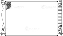 Радиатор охлаждения для автомобилей Audi A6 (C6) (04-) 2.4i/2.8i/3.0i/3.0T/3.2i M/A