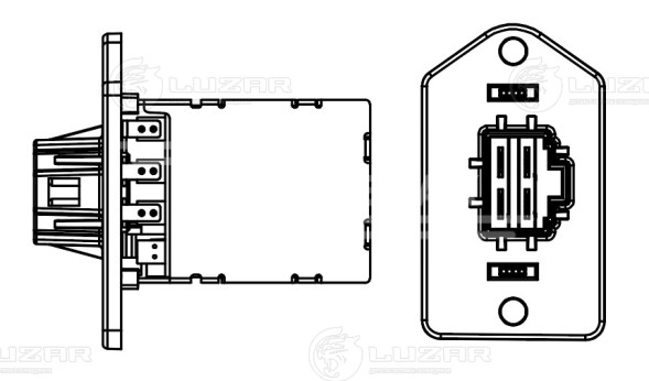 Резистор электровентилятора отопителя для автомобилей Hyundai Solaris II (17-)/Сreta (16-)/KIA Rio IV (17-) (manual A/C)